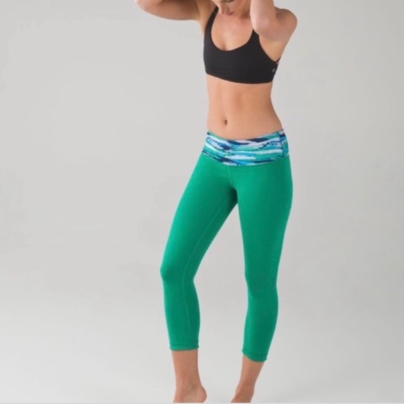 Lululemon Reversible Wunderunder Crop Sz 6 - Picture 2 of 5